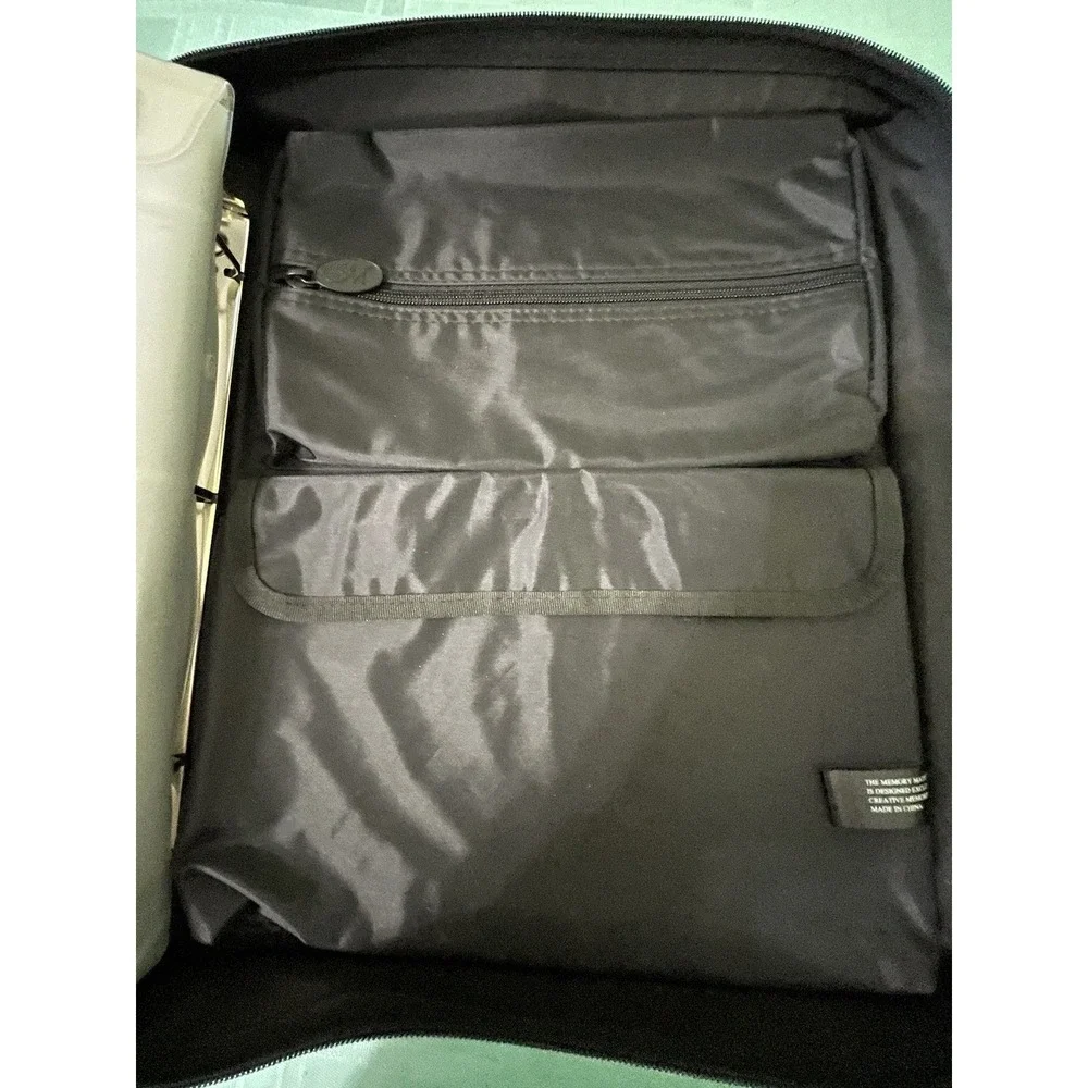 Creative Memories Black Memory Mate Bag Canvas Adjustable Strap‎ Plus 8 Plastic